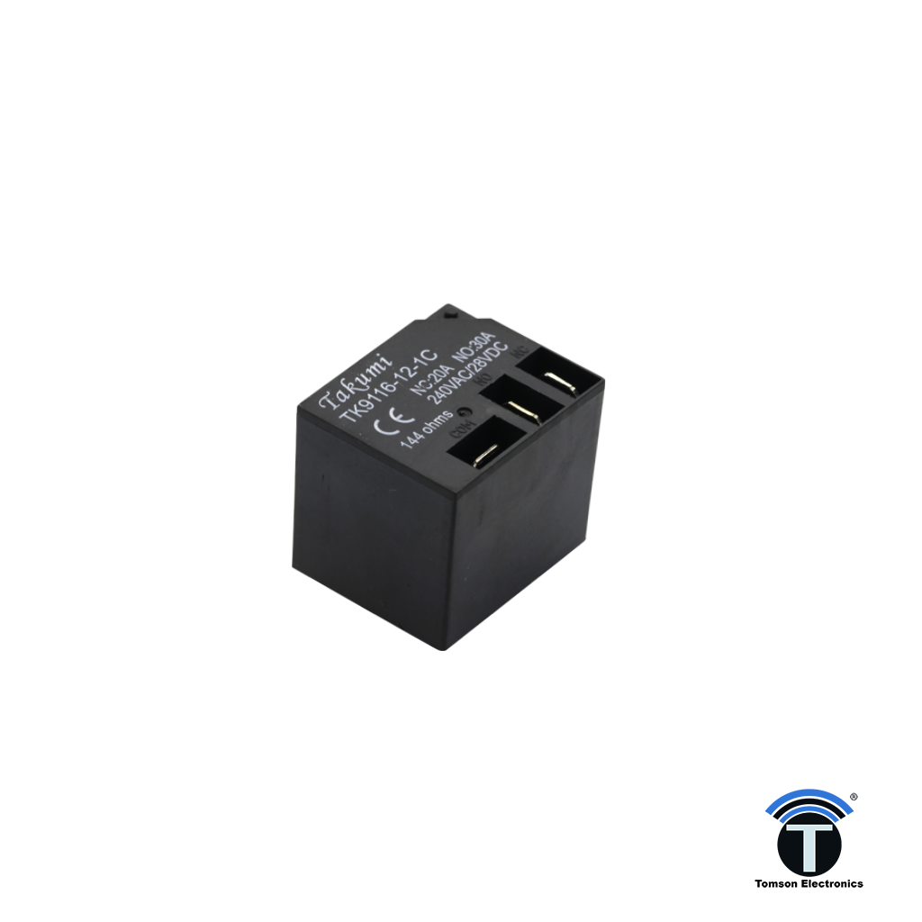 TAKUMI - TK-9116-12VDC - Heavy Duty Power Relay - 12V, 30A TAKUMI - TK-9116-12VDC - Heavy Duty Power Relay - 12V, 30A